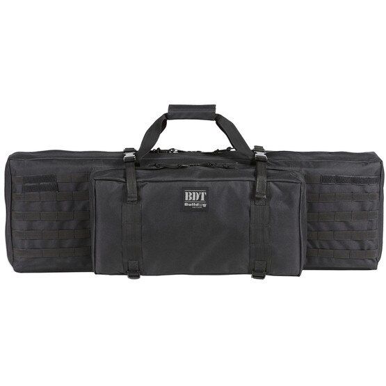Standard Tactical 38" Single Rifle Case in Black from Bulldog Cases has adjustable Velcro tie downs